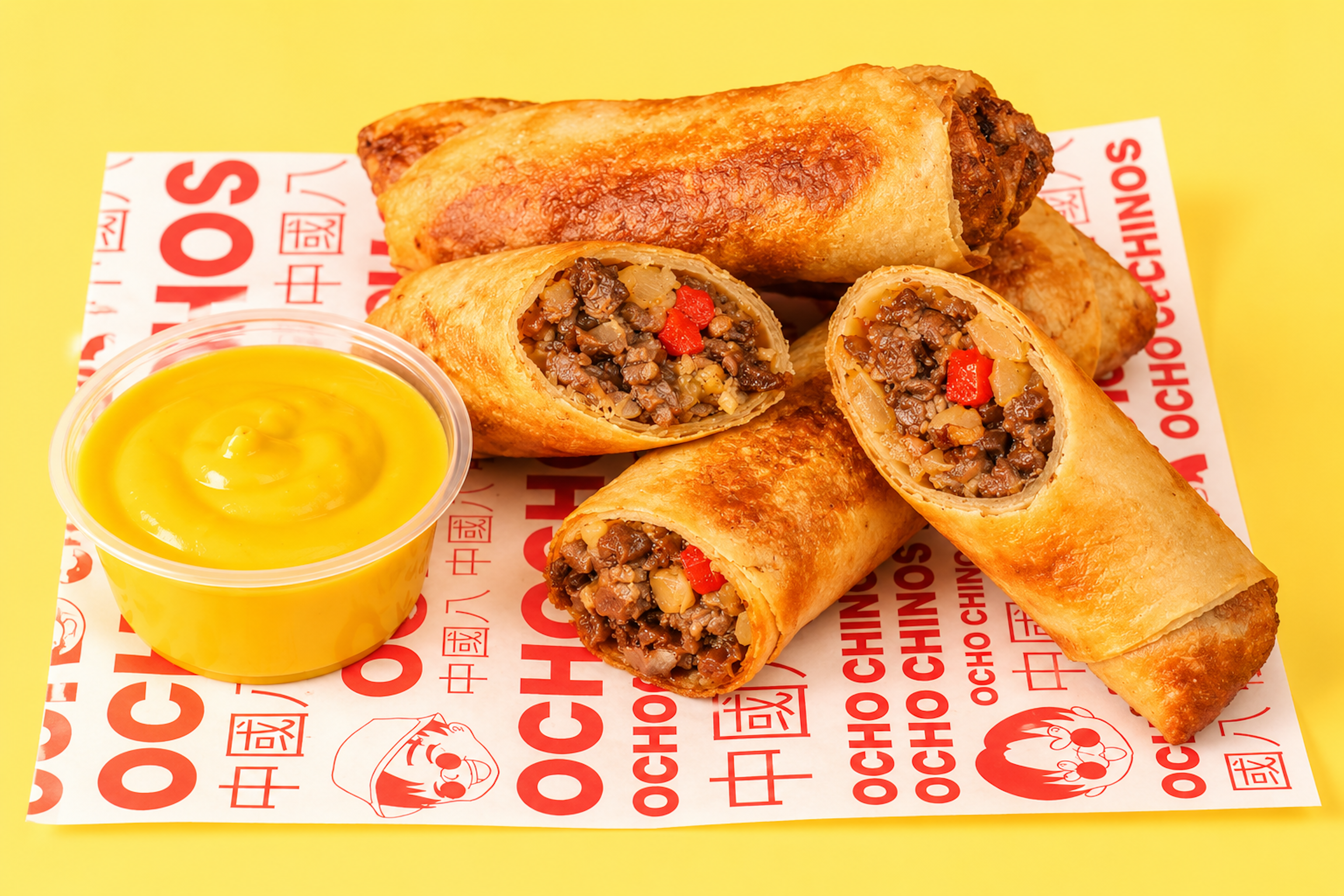 Rollitos Primavera Philly Cheese