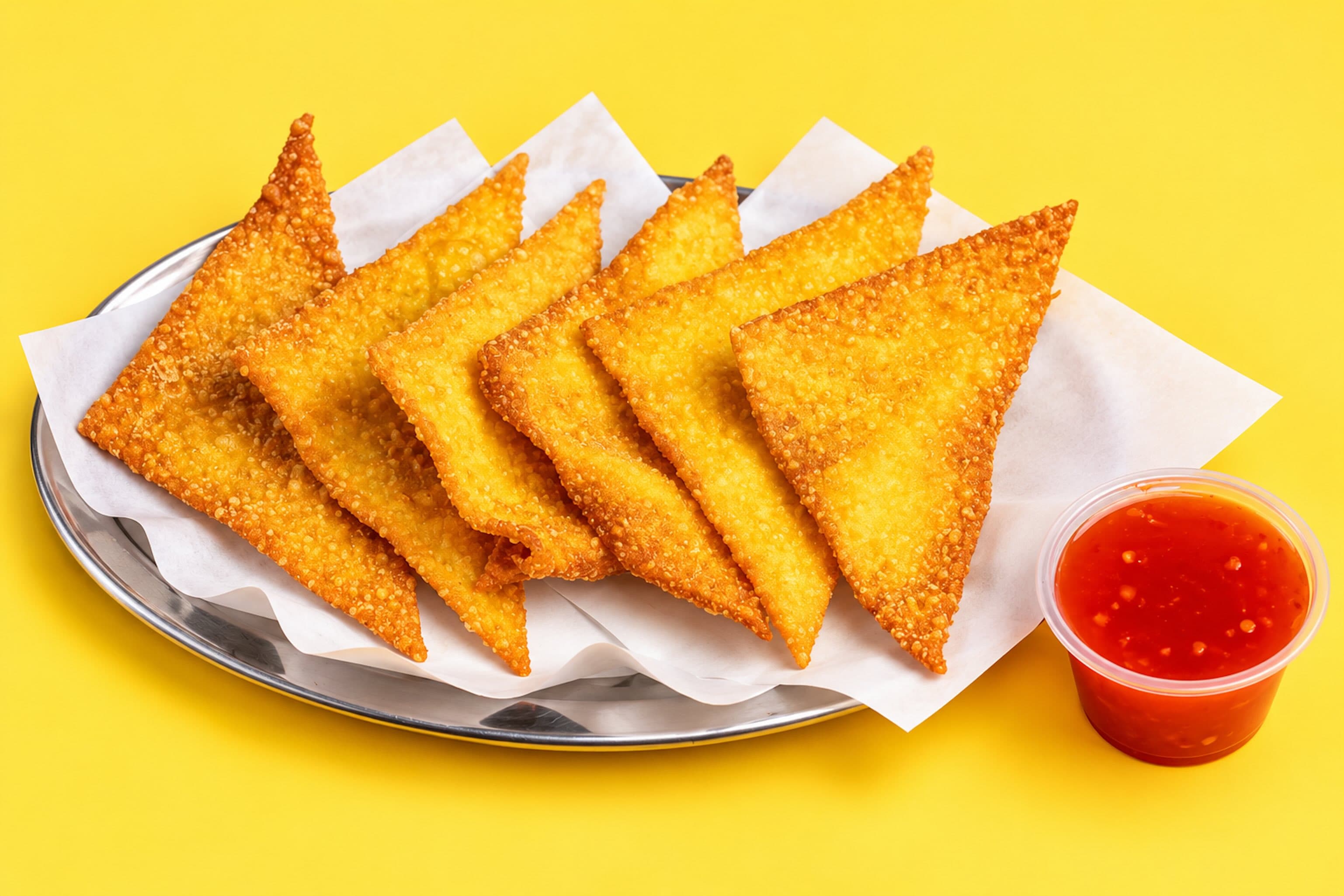 Laminas de Wanton Frito