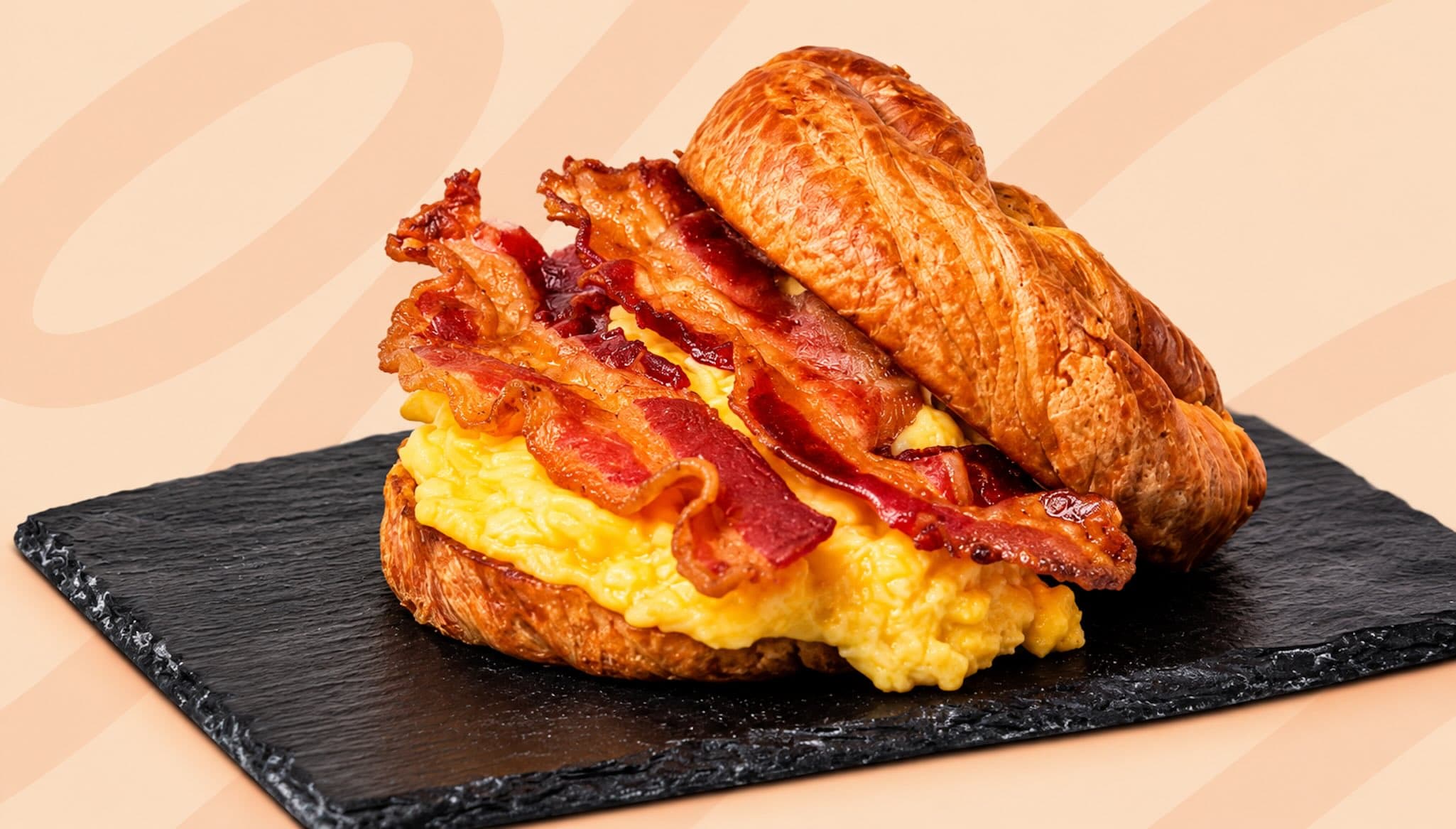 Croissant Bacon, Huevo y Queso