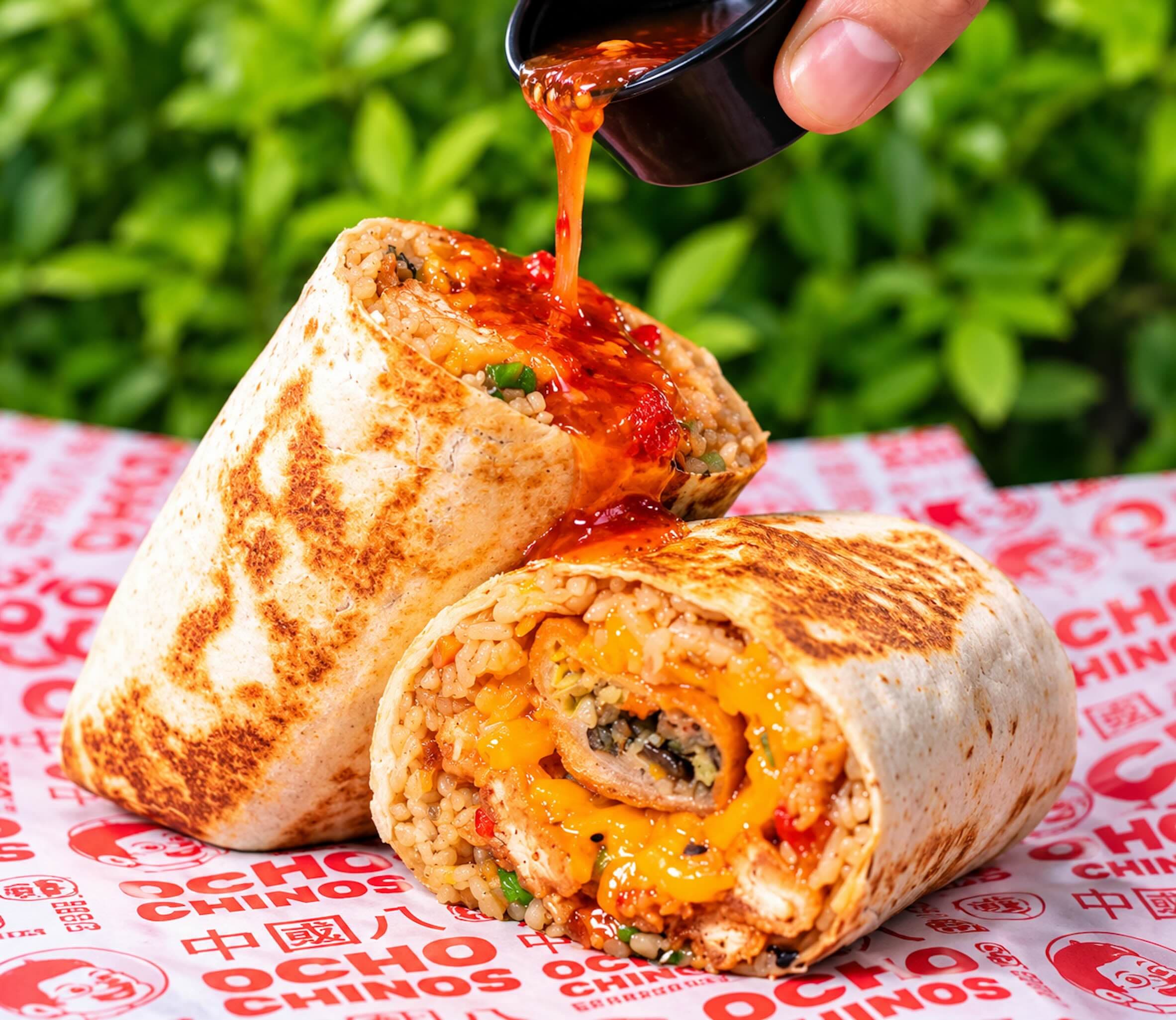 Burrito Orange Chicken